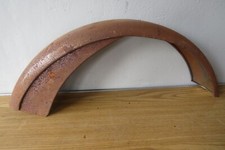 VINTAGE PRE WAR STEEL 1/2 VALANCE  MUD GUARD MOTORCYCLE AJS BSA JAP ARIEL