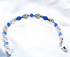 Blue Green Fire Opal 925