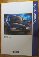 FORD COMMERCIALS VAN BROCHURE. 1992.  98 PAGE. FIESTA COURIER ESCORT TRANSIT.
