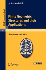 Barlotti - Finite Geometric Structures and Their Applications  Lecture - X555z