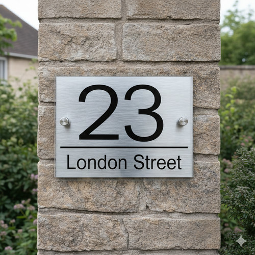 House number plaques door - number,