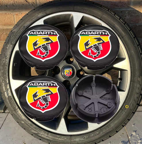 50mm abarth alloy wheel centre - abarth,