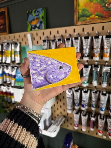 Mini original fish oil pastel - oil,
