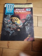 2000AD prog 556 comic - Judge Fear poster on back (LOT#4361)