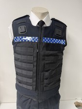 Police molle body armour - ex,