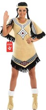 Fun Shack Native American Fancy Dress, Women, Size M, New but scruffy packaging