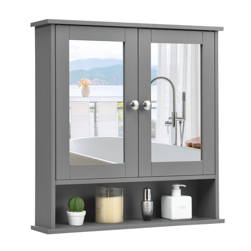 Wall mounted bathroom mirror - bathroom,