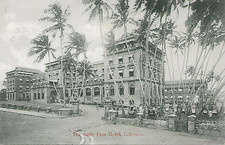 Colombo, Ceylon (Sri Lanka) - Galle Face Hotel - postcard, stamp 1908 pmk