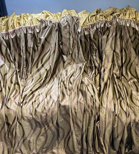 Vintage gold brown damask - &,