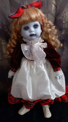 Ooak gothic horror doll creepy - gothic,