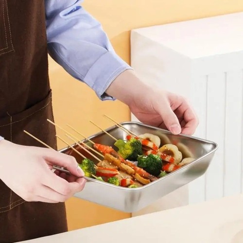 Stainless steel baking tray - stainless,