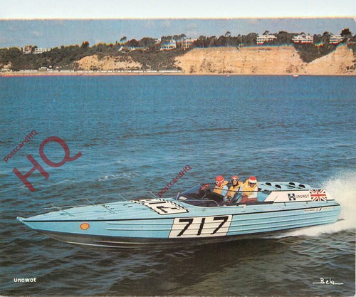 Picture postcard powerboat - picture, postcard_