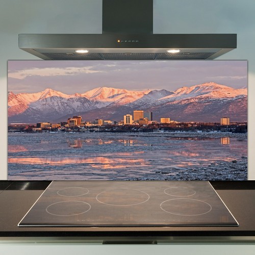 Glass kitchen splashback tile - glass,