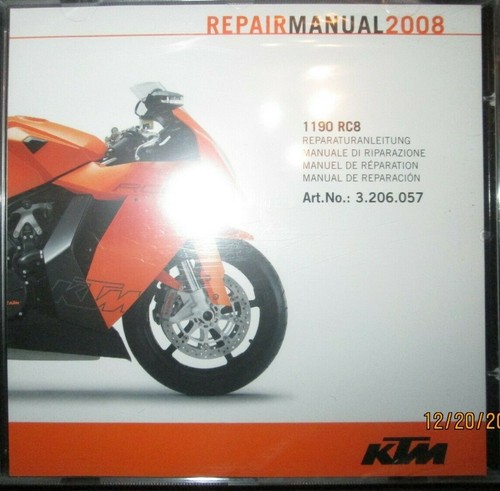 2008 ktm 1190 rcb - rcb, motorcycle