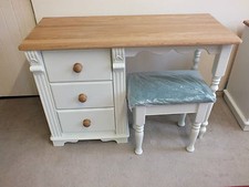 REGENCY PAINTED SINGLE DRESSING TABLE SOLID PINE SOLID OAK HAND MADE BESPOKE