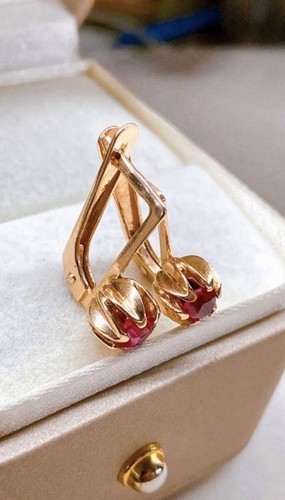 Vintage earrings gold 583