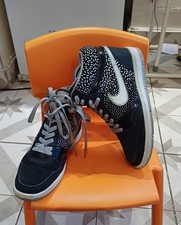 Nike Womens Force Dunk Sky Hi Black White Polka Hidden Wedge Shoes Size RARE