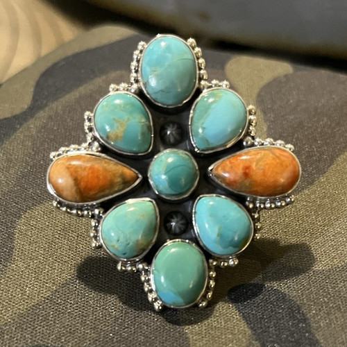 925 silver turquoise oval - turquoise,