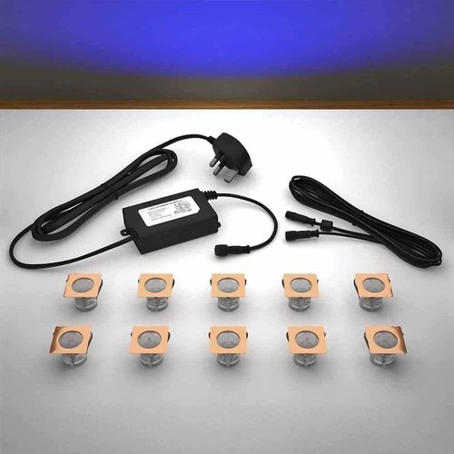 30mm copper lights square - 30mm,
