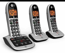 BT 4600 Cordless Landline House Phone, Home Phone Answer Machine 3 Handsets Pack