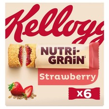 Kellogg's Nutri-Grain Strawberry Breakfast Bakes Cereal Bars 6x37g 222g