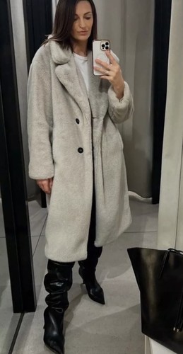Zara long faux fur - long,