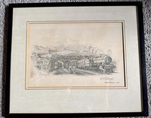 Vintage waugh lithograph - w.k.,