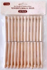 Traditional wooden dolly pegs - traditional,