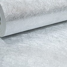 Plain Silver Shimmer Wallpaper