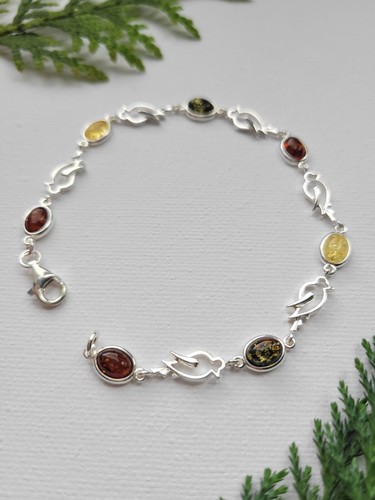 Silver 925 birds bracelet - birds,