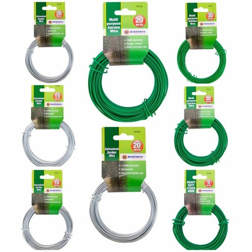 Green garden wire - wire, galvanised