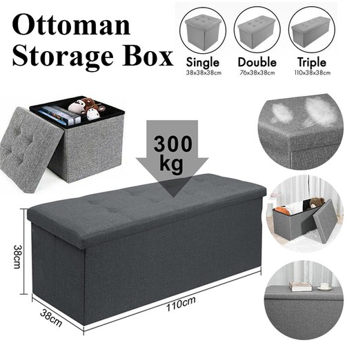 Folding ottoman storage box - ottoman,