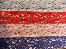 Scottie dogs polycotton fabric