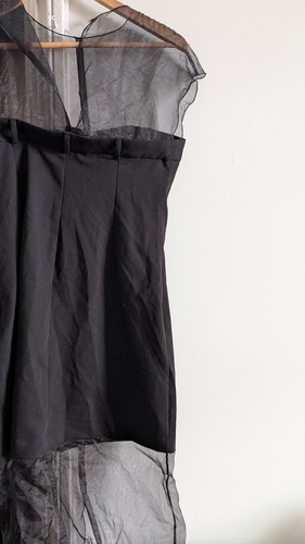 Zara midi black dress size - zara,