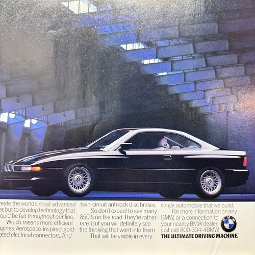 1991 bmw 850i black - 1991,