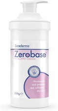 Zeroderma Zerobase Emollient Cream 500G Relief from Dry, Red & Inflamed Skin