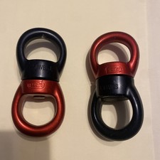 Petzl Large Red Ball Bearing Swivel - Smooth Spinning Circus Climbing Equipment