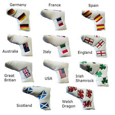 NATIONAL FLAG PUTTER COVERS  Scotland Wales Ireland Spain Germany Italy France