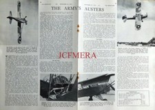 Taylorcraft AUSTER Artillery Spotter Aeroplane Clipped WW2 Photo Article 675/11