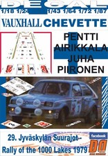 DECAL VAUXHALL CHEVETTE 2300