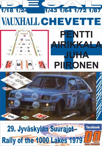 Decal vauxhall chevette 2300 - chevette,