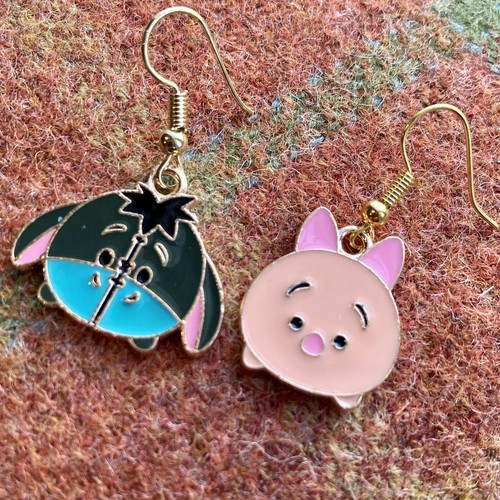 Winnie the pooh earrings with - winnie,