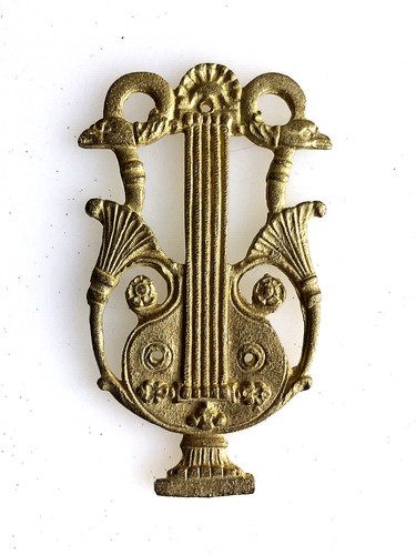 Decor pediment bronze gold - decor,