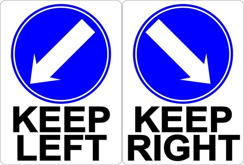 Keep left right sign - left, ~