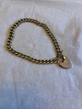 Antique gold 9ct watch chain - gold,