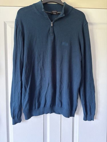 Hugo boss yarn quarter zip - yarn,