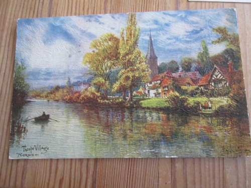 Painted postcard norwich - painted,