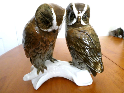 Karl ens porcelain figure pair - ens,