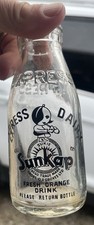Superb Express Dairy, Sukie sunkap 1950’s 1/3 Pint Orange Juice Bottle