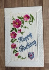 WW1 Silk Postcard. Canada ? 60th Canadians. Soldier to his Sweetheart. 